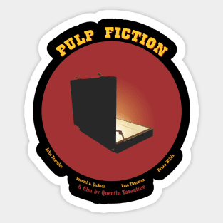 briefcase pulp fiction Sticker